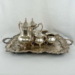 Vintage Towle Silver Plate 6-Piece Tea Set
